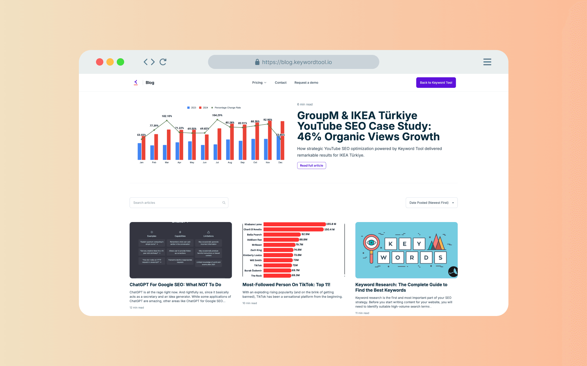 Keyword Tool Blog Redesign - main image