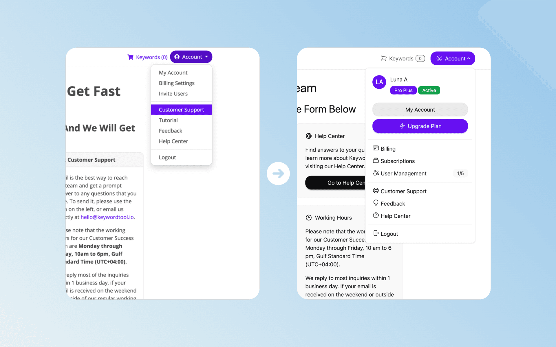 Keyword Tool UI/UX Redesign - main image